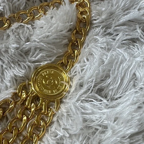 ✨Gold Chanel Rue Cambon Chain Belt w/Medallions authentic w/COA-GREAT CONDITION✨ - Picture 6 of 11